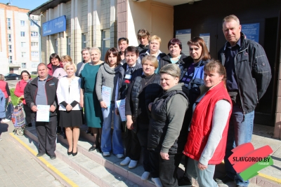 В преддверии профессионального праздника поздравления принимали сотрудники  Славгородского участка почтовой связи Кричевского регионального узла почтовой связи Могилевского филиала РУП «Белпочта»