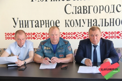 Председатель Славгородского райисполкома Андрей Кожемякин в рамках Единого дня информирования встретился с коллективом УКП «Жилкомхоз»