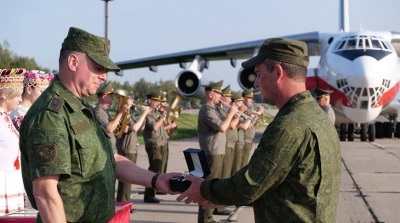 Принимавшие участие в учениях на территории России белорусские военнослужащие вернулись домой