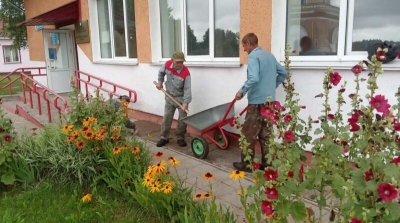 Завершен косметический ремонт здания физкультурно-спортивного комплекса в агрогородке Лесная