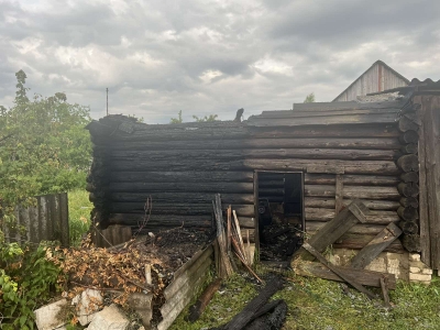 Загорание сарая в&nbsp;г.Славгороде
