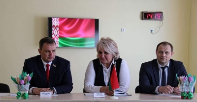 Член Совета Республики С.Анюховский посетил г. Славгород