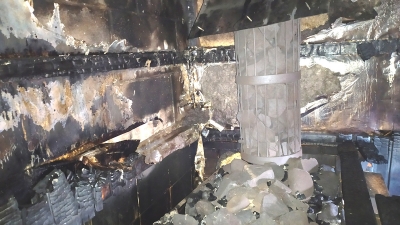 Пожар в бани в д. Александровка-2
